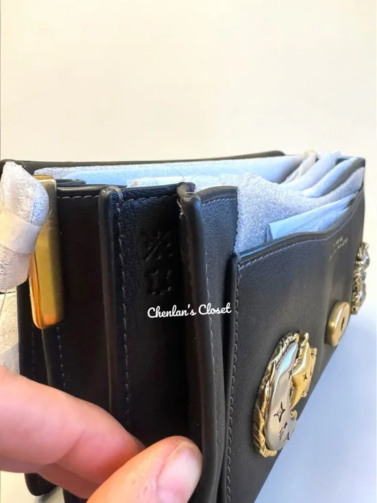 NWT Coach Tabby Shoulder Bag 26 with Pins Black Leather - Picture 11 of 15